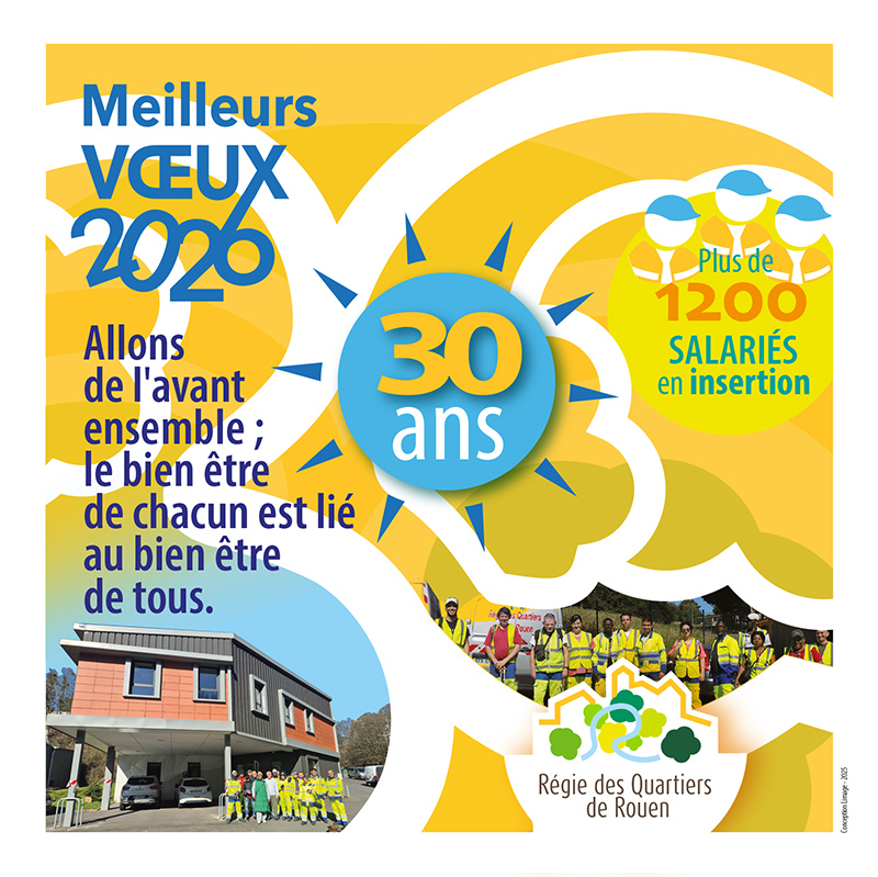 Vœux 2026 Régie des Quartiers de Rouen